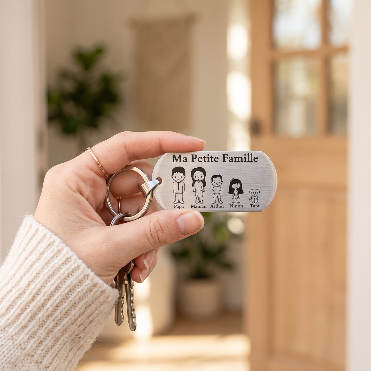 Porte-clés Famille Personnalisé