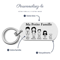 Porte-clés Famille Personnalisé
